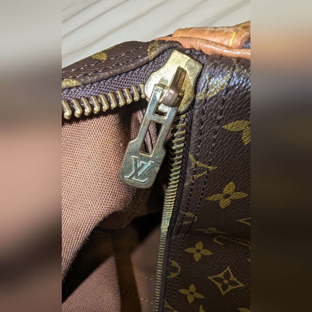 AUTHENTIC Louis Vuitton Monogram Brown Keepall Bandoulière 55 Travel Bag - Picture 16 of 16